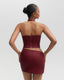 ELECTRA MINI SKIRT BORDEAUX
