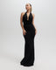 SARAI PLUNGE NECK MAXI DRESS