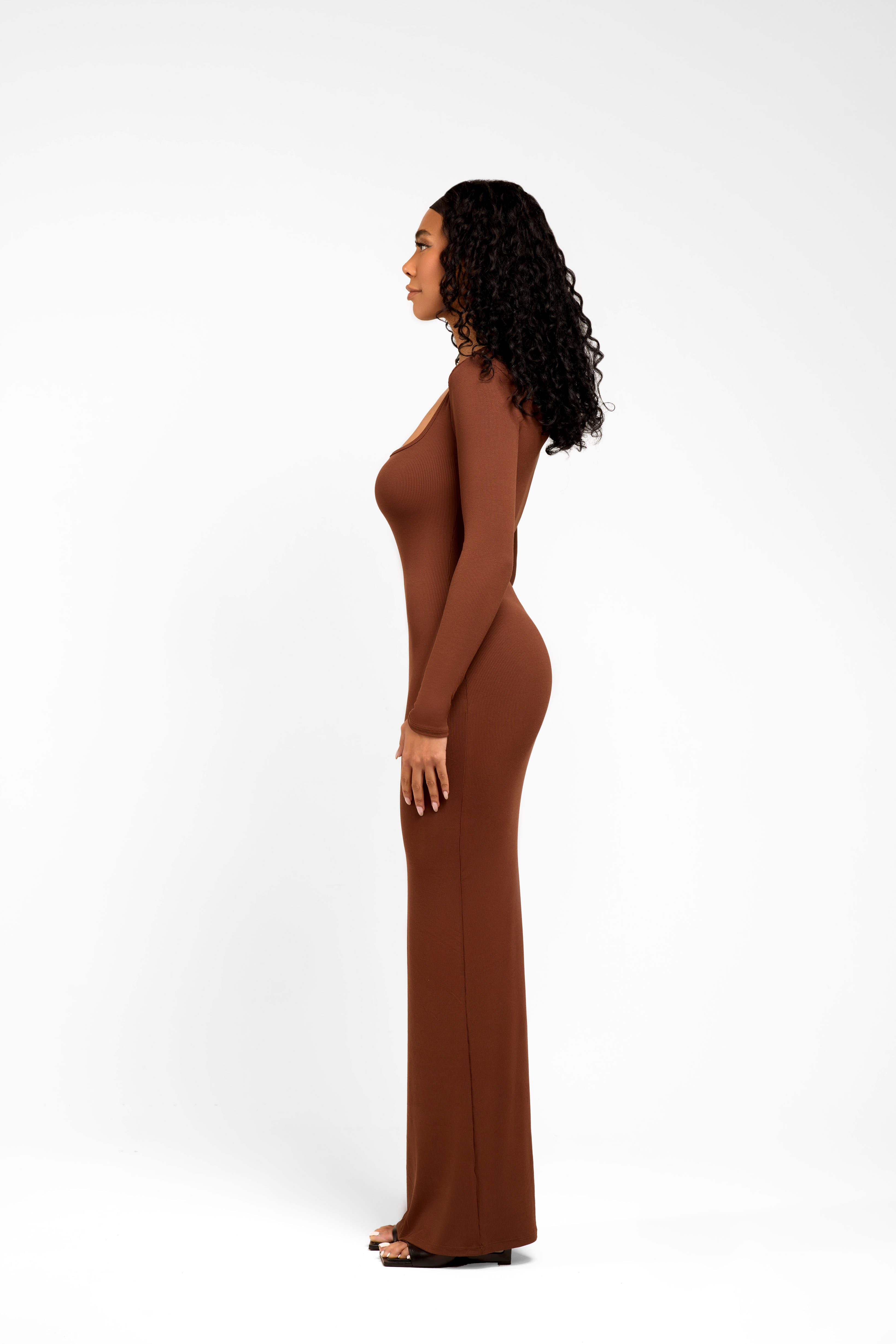 SELENA MAXI DRESS M / Brown SELENA MAXI DRESS M / Brown