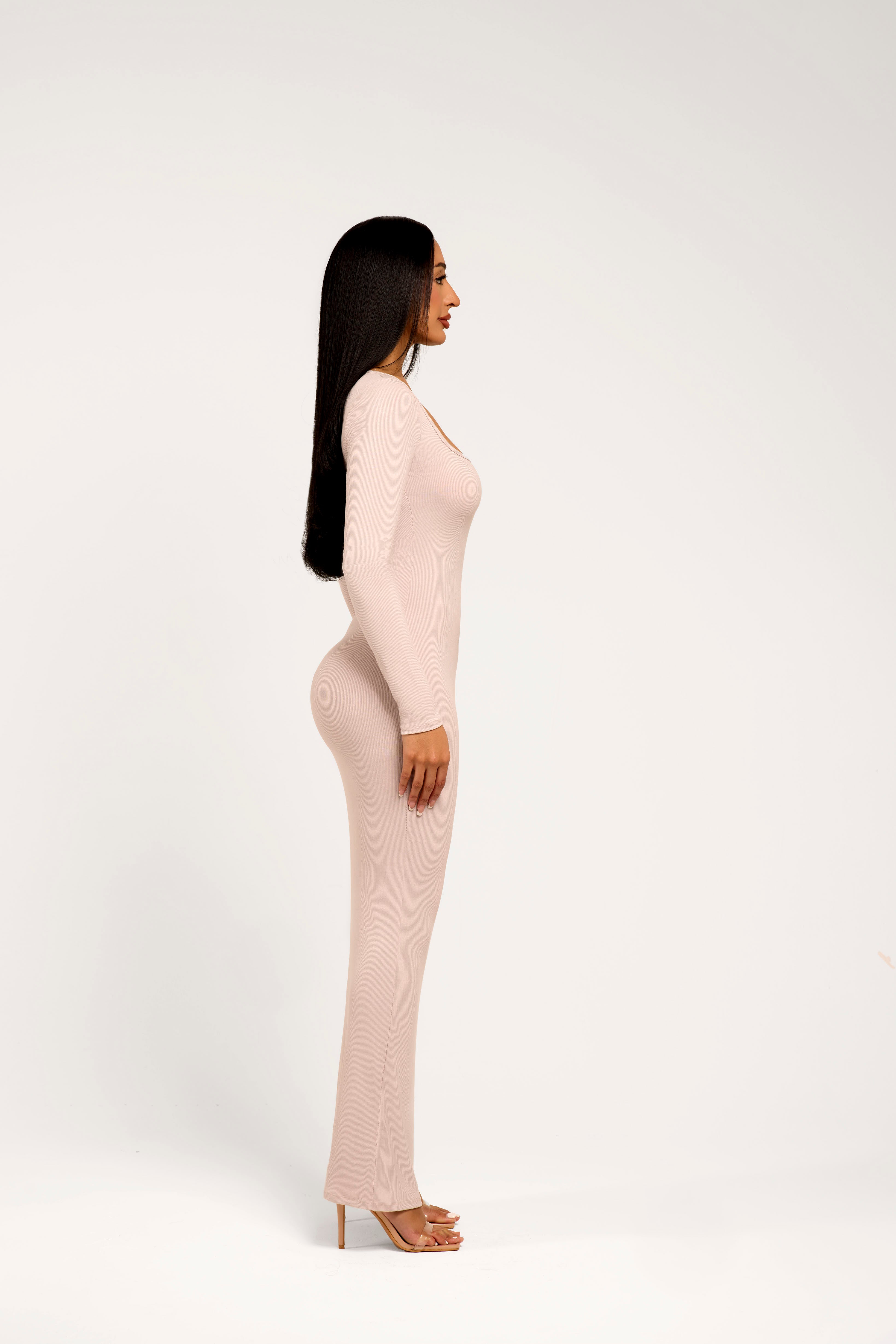 SELENA MAXI DRESS S / Taupe SELENA MAXI DRESS S / Taupe