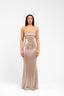 CLAIRE METALLIC MAXI DRESS