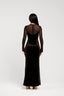 JULIA VELVET MESH MAXI DRESS