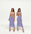 LAVENDER TWO-PIECE SKIRT SET